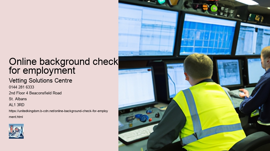 online background check for employment