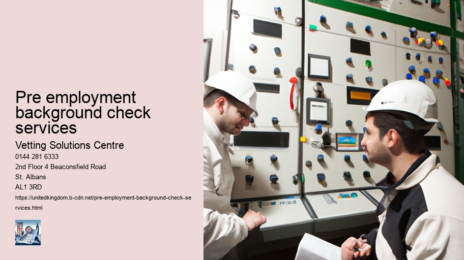 pre employment background check services