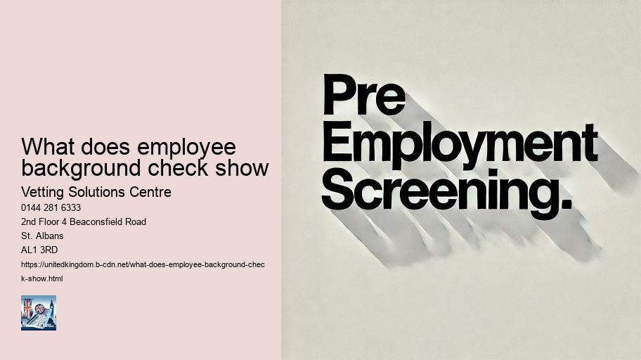 Why do companies do pre-employment checks?